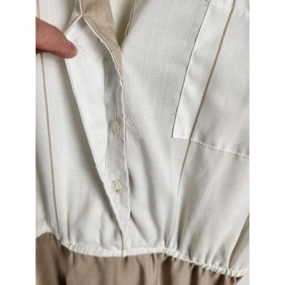 Vtg. ILSE M. Women's Sz. S 80's Short Sleeve Belted Midi A Line Dress - Picture 7 of 9